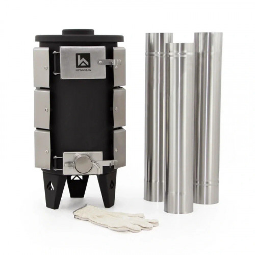 Мультитопливная походная печь Hyggelig LONGHEAT длительного горения в Новосибирске