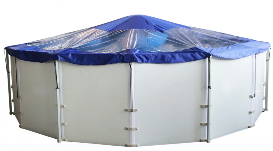 Тент для бассейна с надувной подушкой "Фиеста" в Новосибирске