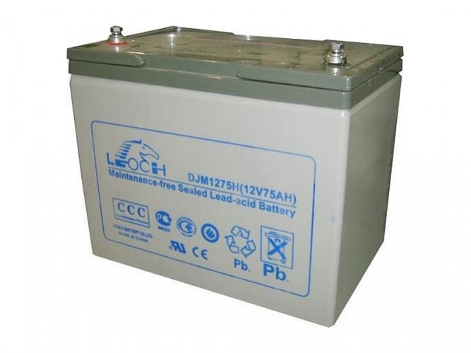 Аккумулятор Leoch DJM1275H (12 В, 75 Ач) в Новосибирске