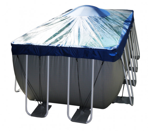 Тент для прямоугольного бассейна Intex/Bestway с надувной подушкой "Фиеста" в Новосибирске