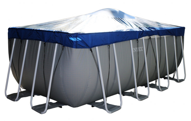 Тент для прямоугольного бассейна Intex/Bestway с надувной подушкой "Фиеста" в Новосибирске