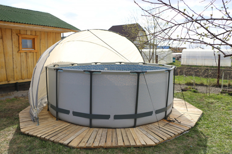 Купол-тент для бассейнов "Фиеста" КОМБИ в Новосибирске