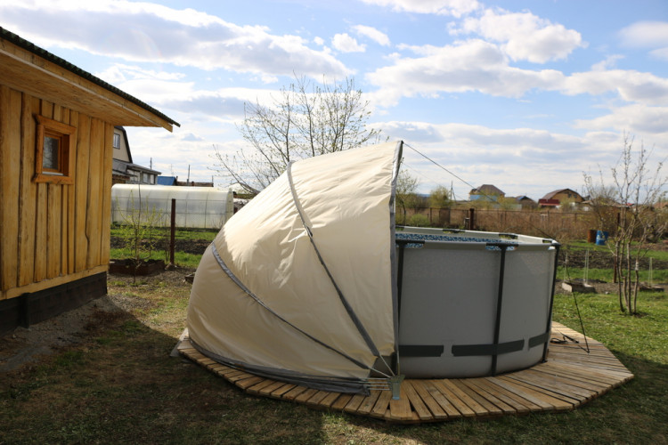 Купол-тент для бассейнов "Фиеста" КОМБИ в Новосибирске