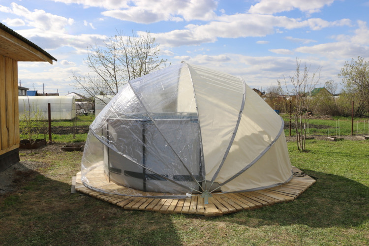 Купол-тент для бассейнов "Фиеста" КОМБИ в Новосибирске