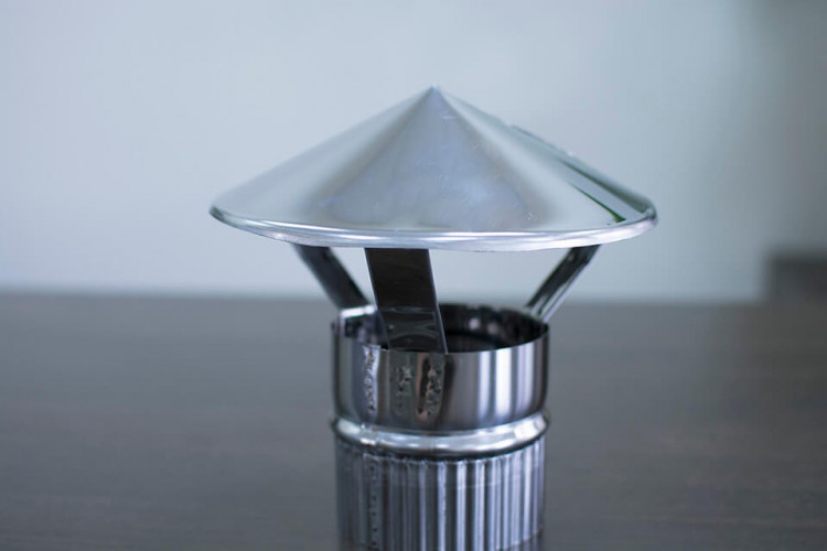 Зонт-дымник на трубу d-80 мм.(нерж) в Новосибирске