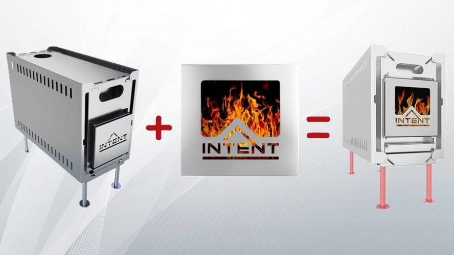 Стеклянная дверца для печи Intent в Новосибирске