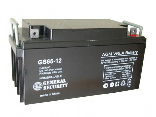 Аккумулятор General Security GS 65-12 (12 В, 65 Ач) в Новосибирске