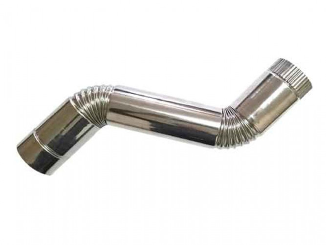 Сегмент трубы S-образный d-80 мм.(нерж.)Инвент в Новосибирске