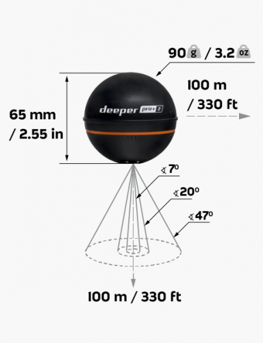 Эхолот беспроводной Deeper Smart Sonar PRO+2 в Новосибирске