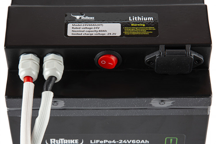 Тяговый железо-фосфатный аккумулятор RuTrike LiFePO4 24V60Ah (80А) в Новосибирске
