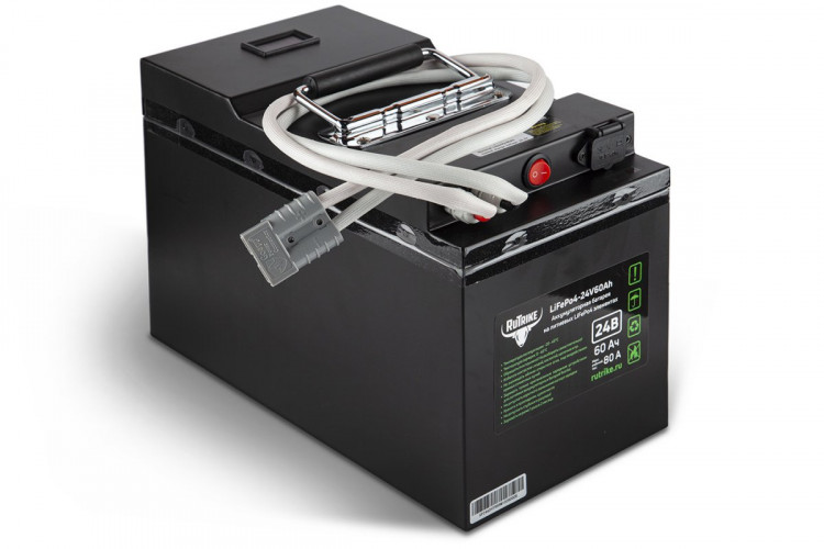 Тяговый железо-фосфатный аккумулятор RuTrike LiFePO4 60V48Ah (60А) в Новосибирске