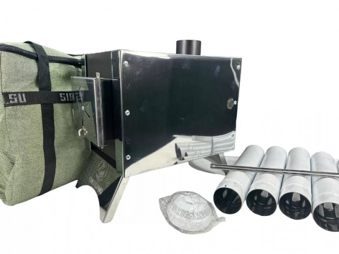 Печь дровяная Сибирка средняя из нержавейки  в Новосибирске