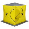 Палатка для рыбалки Helios Куб 1,5х1,5 желто/серый в Новосибирске
