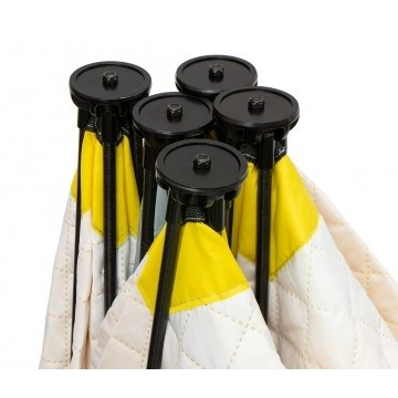 Палатка для рыбалки Helios утепл.Куб 1,5х1,5 желтый/серый в Новосибирске