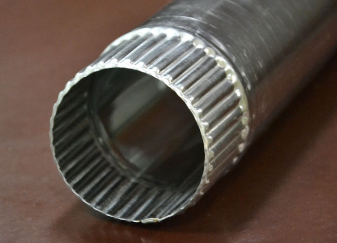 Сегмент трубы дымохода 90 мм. в Новосибирске