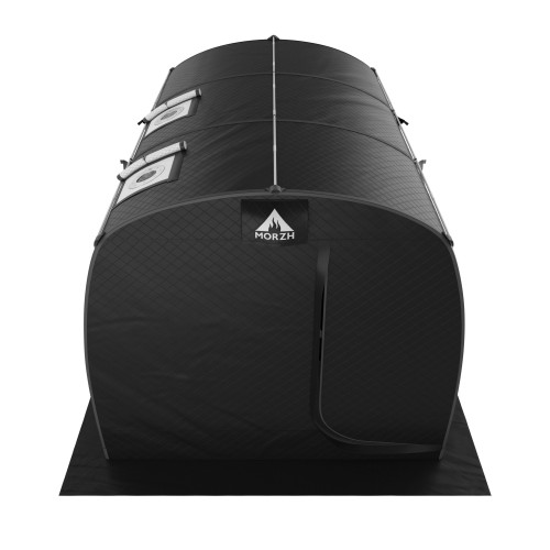 Мобильная баня-палатка МОРЖ Max (Черный) в Новосибирске