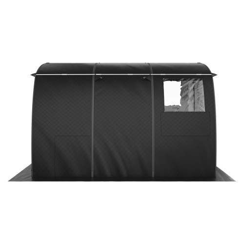 Мобильная баня-палатка МОРЖ Max (Черный) в Новосибирске