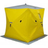 Палатка для рыбалки Helios утепл. Куб 1,8х1,8 желтый/серый в Новосибирске