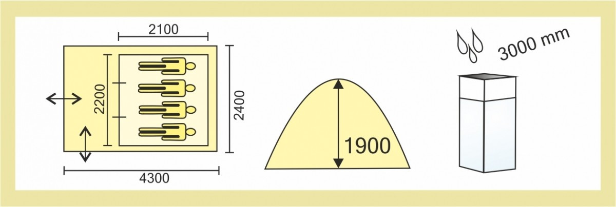 Туристическая палатка Путник Меркурий 4 в Новосибирске