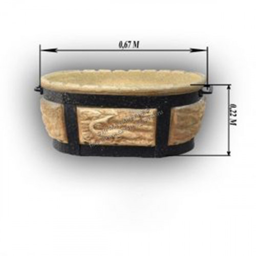 Керамический угольный мангал в Новосибирске