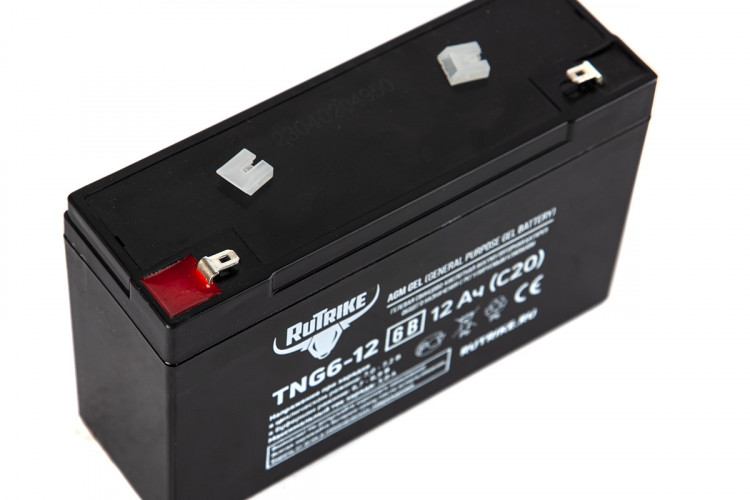 Тяговый гелевый аккумулятор RuTrike TNG 6-12 (6V12A/H C20) в Новосибирске