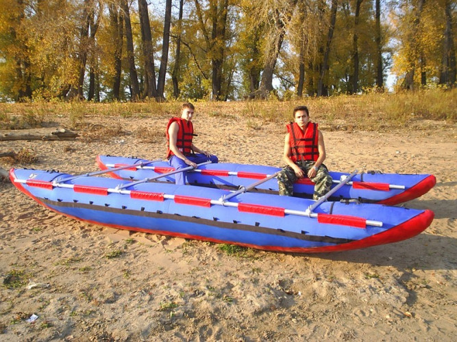 Катамаран надувной 4х-местный UREX Спорт-4У в Новосибирске