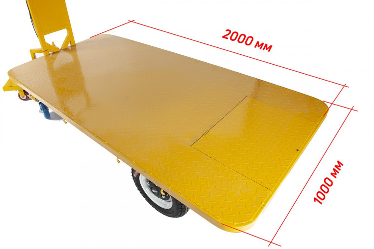 Грузовая электрическая тележка RuTrike Плита 2000 в Новосибирске