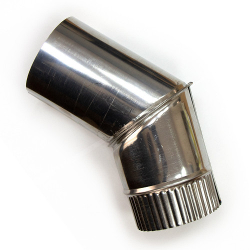 Колено дымохода d90, угол 45° в Новосибирске