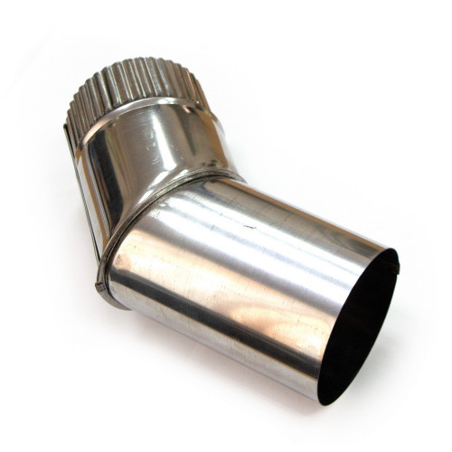 Колено дымохода d90, угол 45° в Новосибирске