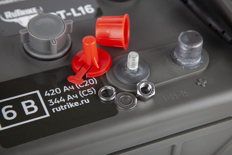 Тяговый аккумулятор RuTrike WET DTL16 (L16H-AC) 6V275A/H C3 в Новосибирске