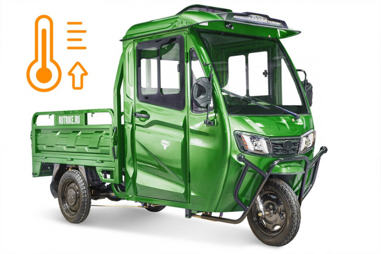 Электротрицикл Rutrike КАРГО Кабина обогрев 1500 грузовой в Новосибирске