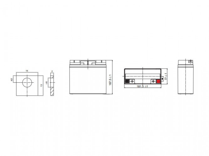 Аккумулятор Leoch DJW 12-18 (12 В, 18 Ач) в Новосибирске