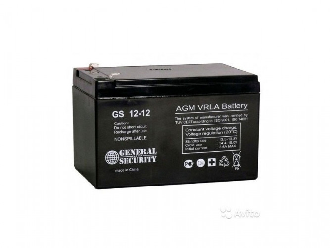Аккумулятор General Security GS 12-12 L (12 В, 12 Ач) в Новосибирске