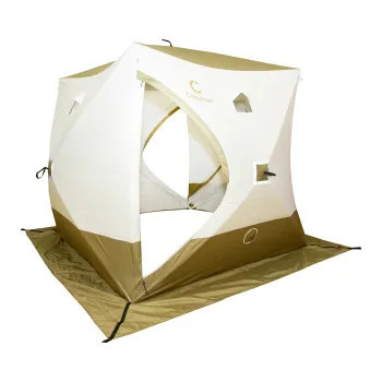 Палатка зимняя куб СЛЕДОПЫТ Premium 2.1x2.1 в Новосибирске