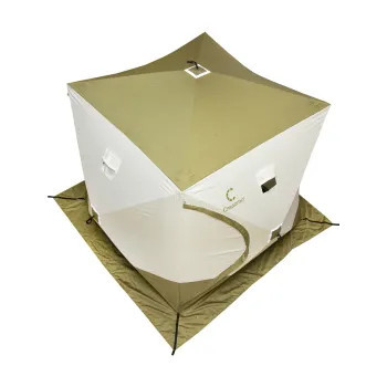 Палатка зимняя куб СЛЕДОПЫТ Premium 2.1x2.1 в Новосибирске