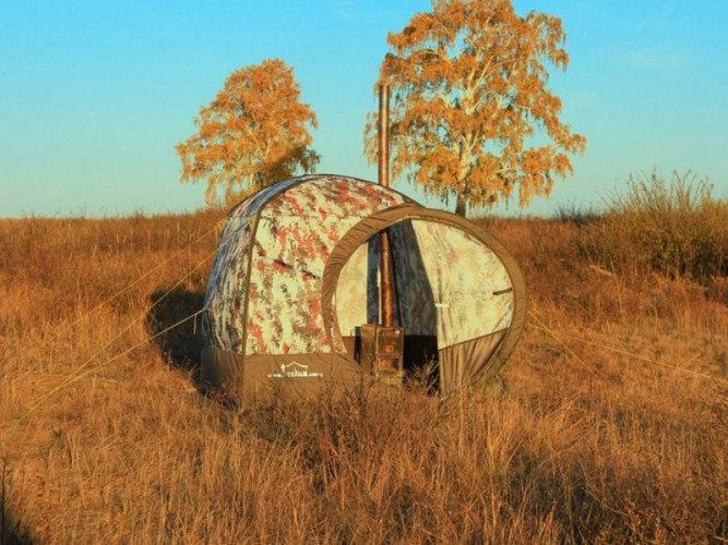 Мобильная баня ТЕРМА-10 с 1 окном (походная) в Новосибирске