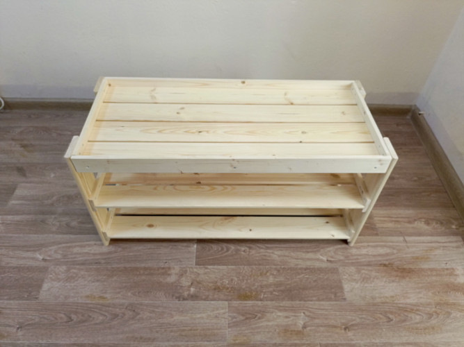 Полка для обуви деревянная в Новосибирске