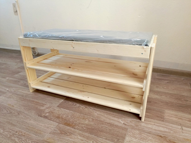 Полка для обуви деревянная в Новосибирске