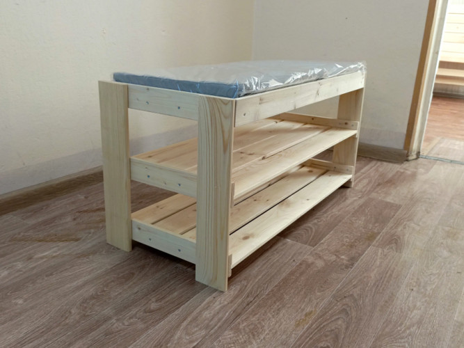 Полка для обуви деревянная в Новосибирске