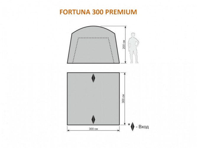 Шатер-тент World of Maverick FORTUNA 300 Premium в Новосибирске