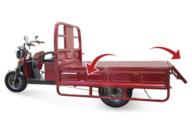 Грузовой электрический трицикл Rutrike D4 1800 60V1500W в Новосибирске